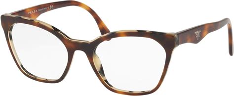 Prada Women's PR 09UV Eyeglasses 52mm, Havana/White 